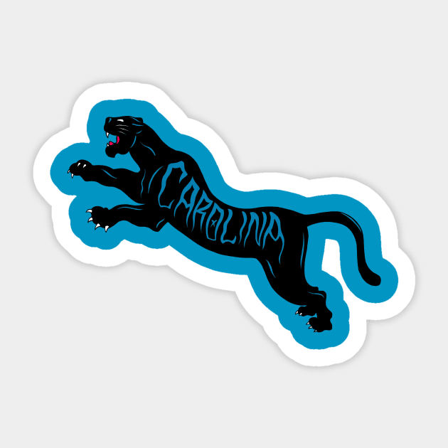 Carolina Hellcat Sticker by ThePunkPanther